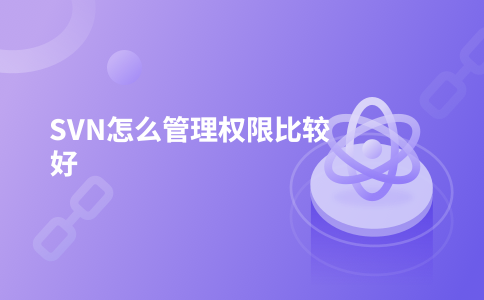SVN怎么管理权限比较好